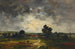 Figurer i en mark under en tordenstormsky - Louis François Victor Watelin — visning af kunstværket