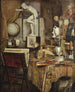 Indendørs atelier - Louis Gontier — visning af kunstværket