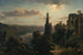 Vue du lac de Nemi dans les monts Albains près de Rome - Louis Gurlitt — visning af kunstværket