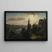 Vue du lac de Nemi dans les monts Albains près de Rome - Louis Gurlitt — indrammet kunstværk på væggen