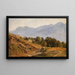 Landskab med bjerglandskab fra Dorf Tirol-området - Louis Gurlitt — indrammet kunstværk på væggen