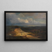 Jyllands lynglandskabsmaleri - Louis Gurlitt — indrammet kunstværk på væggen