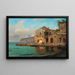 Sur la côte de Sorrente - Louis Gurlitt — indrammet kunstværk på væggen
