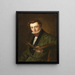 Selvportræt - Louis Gurlitt — indrammet kunstværk på væggen