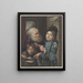 Elk zijn meug d'après Godfried Schalcken - Louis Henri de Fontenay — indrammet kunstværk på væggen