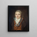 Portrait af Jean-Louis Laya 1761-1833 dramatisk forfatter - Louis Landry — indrammet kunstværk på væggen