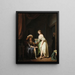 Sammenligning af små fødder - Louis Léopold Boilly — indrammet kunstværk på væggen
