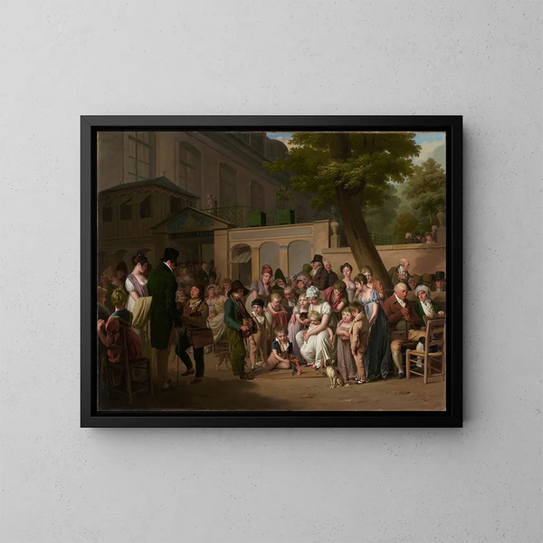 Entrée du Jardin Turc - Louis Léopold Boilly — indrammet kunstværk på væggen