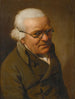 Portræt af en mand med hvidt hår i halvlængde iført briller - Louis Léopold Boilly — visning af kunstværket
