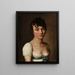 Portrait af anonym kvinde - Louis Léopold Boilly — indrammet kunstværk på væggen