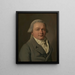 Portrait af en mand - Louis Léopold Boilly — indrammet kunstværk på væggen