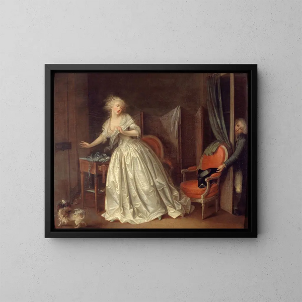 Le départ précipité - Louis Léopold Boilly — indrammet kunstværk på væggen