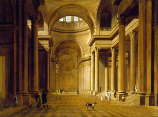 Vue intérieure du Panthéon - Louis Léopold Boilly — visning af kunstværket