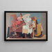 Le Lecteur - Louis Marcoussis — indrammet kunstværk på væggen