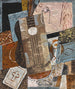 naturtro maleri med guitar - Louis Marcoussis — visning af kunstværket