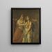 maleriet "Les actrices Joanna Cornelia Ziesenis Wattier 1762-1827 og Geertruida Jacoba Grevelink Hilverdink 1786-1827 i Iphigénie 1674 af Jean Racine 1639-99 - Louis Moritz — indrammet kunstværk på væggen