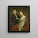 Hendrik Arend van den Brink 1783-1852 og hans hustru Lucretia Johanna van de Poll 1790-1850 - Louis Moritz — indrammet kunstværk på væggen