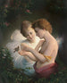 Cupidon og Psyche - Louis Prang — visning af kunstværket