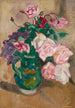 Bouquet de roses à la cruche verte - Louis Valtat — visning af kunstværket