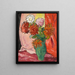 Dahlias cruche grøn - Louis Valtat — indrammet kunstværk på væggen