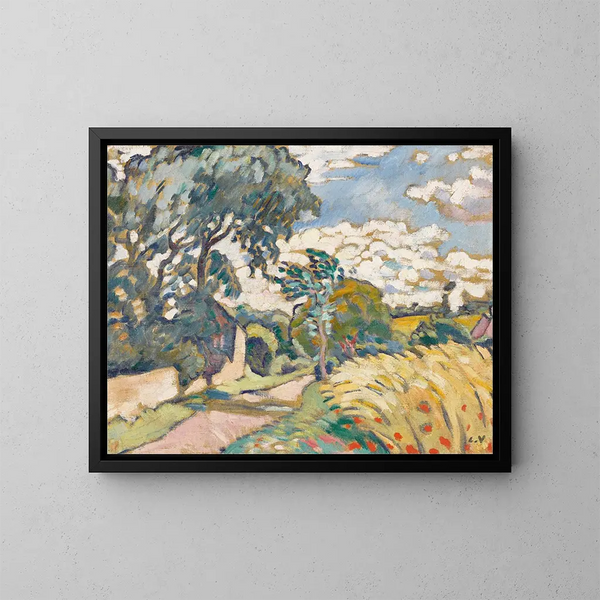 La maison au bord de la route en Normandie - Louis Valtat — indrammet kunstværk på væggen