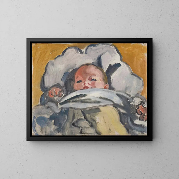 Le bébé - Louis Valtat — indrammet kunstværk på væggen