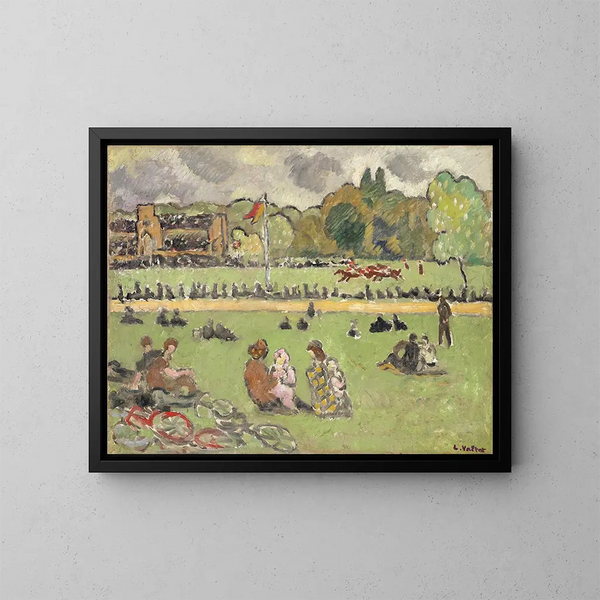 Les Courses - Louis Valtat — indrammet kunstværk på væggen