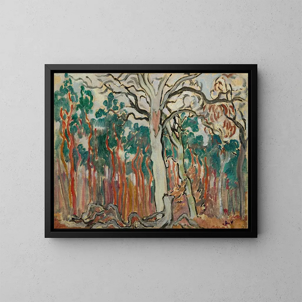 Sologne-træerne - Louis Valtat — indrammet kunstværk på væggen