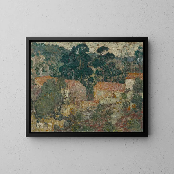 Maison i Sydfrankrig - Louis Valtat — indrammet kunstværk på væggen
