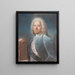 Et formodet portræt af markisen Henri Camille De Beringhen - Louis Vigée — indrammet kunstværk på væggen