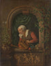 Kvinde, der vander en plante - Louis de Moni — visning af kunstværket