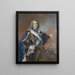 Auguste II den Store 1670-1733 elektor af Sachsen, konge af Polen - Louis de Silvestre — indrammet kunstværk på væggen