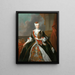 Portrait af Marie-Josèphe af Østrig - Louis de Silvestre — indrammet kunstværk på væggen
