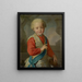 Portrait af en prins - Louis de Silvestre — indrammet kunstværk på væggen