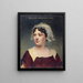 Portrait af Pauline Granger 1833-1913 Sociétaire af La Comédie-Française - Louise Abbema — indrammet kunstværk på væggen