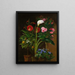 Oranger Streptocarpus Oleander En Calla Lily Og Kaktusblomster - Louise Garlieb — indrammet kunstværk på væggen