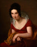 Portrait af anonym kvinde - Louise Marie Jeanne Hersent — visning af kunstværket