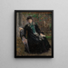 Portrait af fru Charlotte Berend-Corinth i haven - Lovis Corinth — indrammet kunstværk på væggen