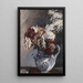Krysantemum i kande - Lovis Corinth — indrammet kunstværk på væggen