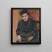 Portrait af kunstnerens svigermor - Lovis Corinth — indrammet kunstværk på væggen