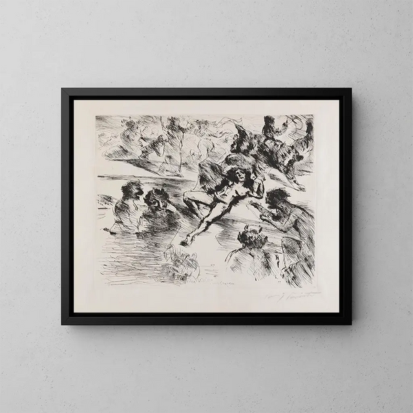 En vision - Lovis Corinth — indrammet kunstværk på væggen