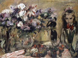 Lovis Corinth - Flowers And Daughter Wilhelmine.webp