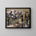 blomster og pige Wilhelmine - Lovis Corinth — indrammet kunstværk på væggen