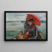 Mademoiselle Heck - Lovis Corinth — indrammet kunstværk på væggen