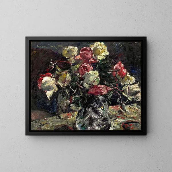 Roses d'Helle - Lovis Corinth — indrammet kunstværk på væggen