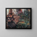 Dame au bassin de poissons rouges - Lovis Corinth — indrammet kunstværk på væggen