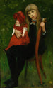 Portrait af Anna Schaumburg med en dukke - Lovis Corinth — visning af kunstværket
