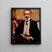 Portrait af Dr. Karl Schwarz - Lovis Corinth — indrammet kunstværk på væggen