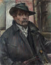 Selvportræt med hat og frakke - Lovis Corinth — visning af kunstværket