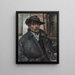 Selvportræt med hat og frakke - Lovis Corinth — indrammet kunstværk på væggen
